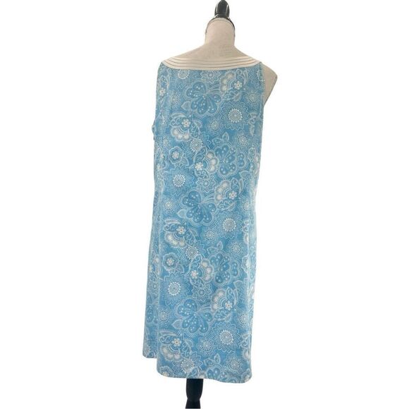 Loft sleeveless blue dress size 12 - Picture 2 of 10